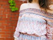 Printed Shoulder Dress