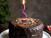 Vegan Chocolate Cake with Filling Ganache Blog Anniversary