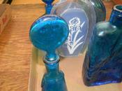 Blue Glass Bottles with Bids Auction Ends Wednesday JJ's Service