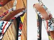 Shoe Proenza Schouler Multicolored Snakeskin Sandals