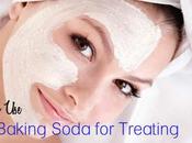 Baking Soda Treating Acne Pimples