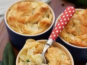 Chicken Leek Pies with Scrunched Buttery Filo Tops (Simmone Logue)