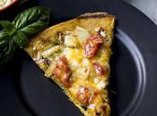 Chickpea Flour Pizza with Pesto