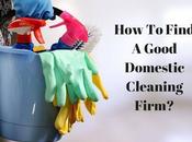 Find Good Domestic Cleaning Firm?