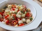 Beach Eats: Scalloping Joseph Scallops with Tomato Fennel Over Skinny Spaghetti