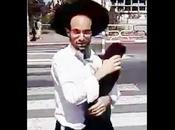 "Shabbat Hayom" Screams Passing Drivers (video)