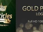 Download Gold Particles Logo Pack After Effects Project Free