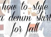 Wear Denim Skirt This Fall