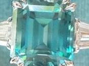 Stone Emerald Blue Zircon Ring
