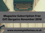 Magazine Subscription Free Gift Bargains November 2016