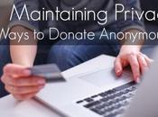 Allie: Ways Donate Anonymously