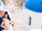 Romantic Pink Gold Wedding Santorini