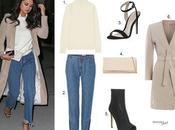 Look Selena Gomez' Camel Coat Frayed Jeans Street Style