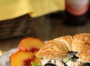 Gorgonzola Chicken Salad Sandwich with Grapes Walnuts