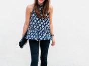 Blue Printed Blouse