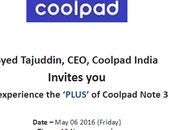 Coolpad Note Plus Coming India This Friday