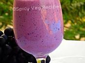 Black Grape Smoothie Recipe-with Photo