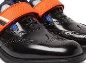 Casual Meets Cobbler: Prada Mesh Rubber-Trimmed Leather Wingtip Brogues