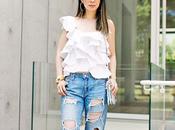 Ruffles Ripped Jeans