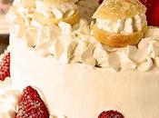 Strawberry Cream Puff (Choux) Cake