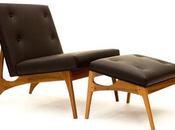 Modern Lounge Chair Ottoman