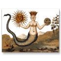 Copies Your Merman Postcards Have Been Sold @Zazzle #Alchemy #Sun #Moon #Crown #Postcard