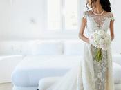 Chic Glamorous Wedding Mykonos with Amazing Berta Dress