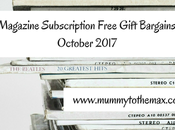 Magazine Subscription Free Gift Bargains October 2017