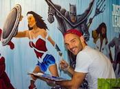Quick Live Painting Recently Made FACTS Comic Release @justiceleague Movie Belgium. Exhibited Kinepolis Antwerpen Then Brussels Until 20th November! ------------ Rapide Peinture J'ai Fai...
