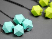 Wishlist: Neon Faceted Wooded Cube Charm Necklace From...