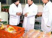 Choe Ryong Inspects Foodstuff Factories