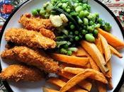 Guilt Free Chicken Strips Sweet Potato Fries