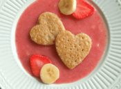 Heart Shaped Banana Oats Pancakes