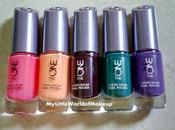 **The Long Wear Nail Polishes Oriflame with Swatches