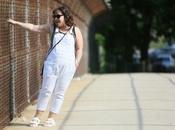 What Wore: White Overalls