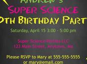 Science Themed Party Invitations