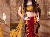 Latest Bridal Lehenga Type Saree Collection 2012