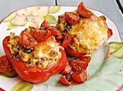 Stuffed Peppers with Sausage Grits
