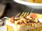 Pumpkin Bars with Maple Frosting Toasted Walnuts
