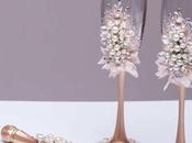 Pretty Images Wedding Champagne Flutes Cake Server Sets