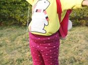 Toddler OOTD Yellow Bunny Sweatshirt Cherry Crumble