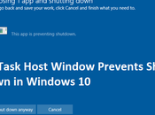 Task Host Window Prevents Shut Down Windows