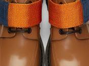 Derby: Dries Noten Beige Strap Lace-Up Derby