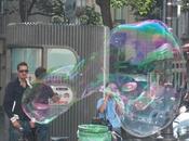 Street Entertainer Makes Huge Bubble Center Of...