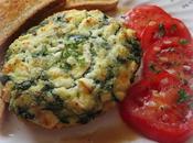 Spinach, Onion Feta Oven Omelets