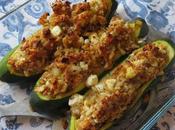 Stuffed Zucchini with Toasted Walnuts Feta