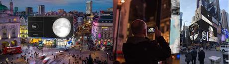 People's Moon Unveiled Times Square London Piccadilly This Saturday, July Hour They Landed