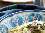 Green Spaghetti with Poblano Cream Sauce