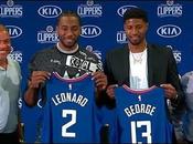 Kawhi Leonard &amp; Paul George Full Introduction Angeles Clippers July 2019