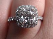 Cushion Halo Engagement Ring